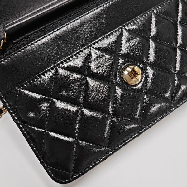 WOC Quilted Calfskin Black
