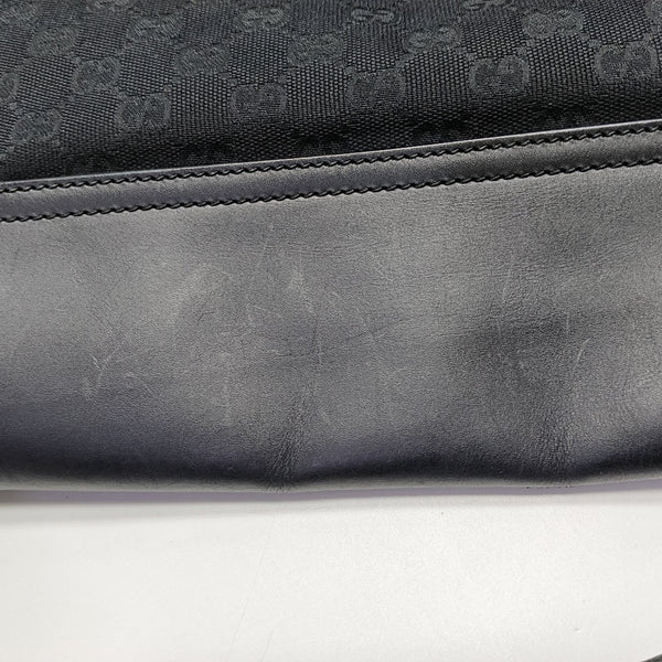 Monogram Canvas Shoulder Bag Black