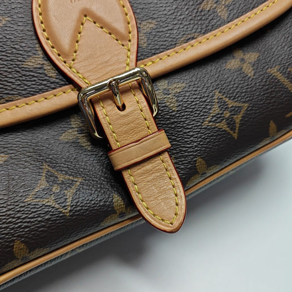 DIANE Monogram Coated Canvas Brown
