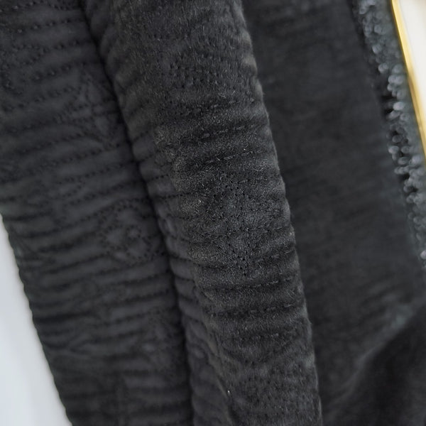 MOTARD Quilted Suede Black