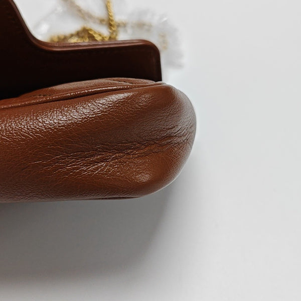 GG Marmont Mini Quilted Calfskin Brown