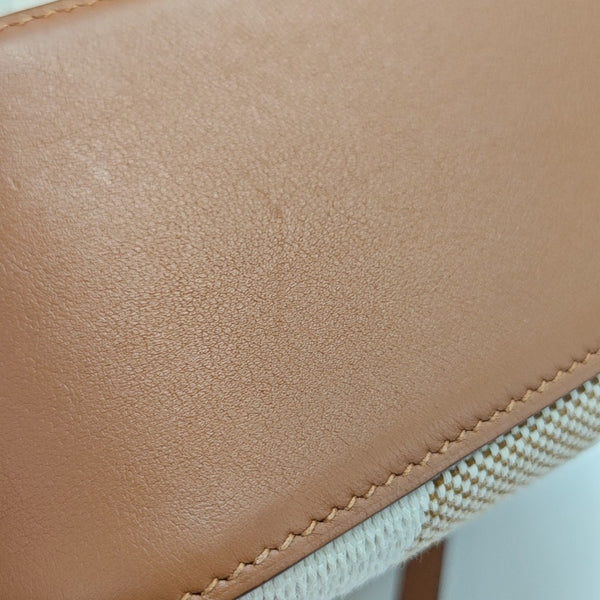 Cabas H En Biais 25 Canvas White