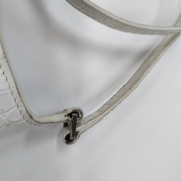 Calfskin Shoulder Bag Small White