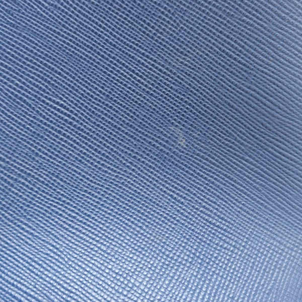 Double Large Saffiano Calfskin Blue