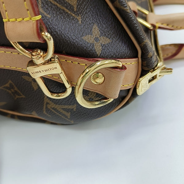 SPEEDY 25 Monogram Coated Canvas Brown