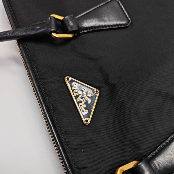Nylon Tote Bag Black