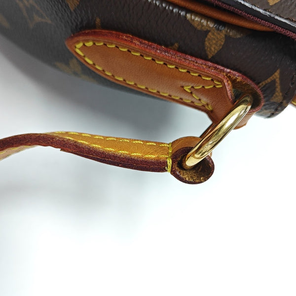 SAINT CLOUD Monogram Coated Canvas Brown
