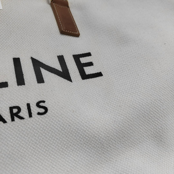 CABAS CELINE Large Canvas White
