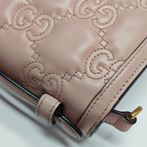 GG Matelassé Quilted Calfskin Pink