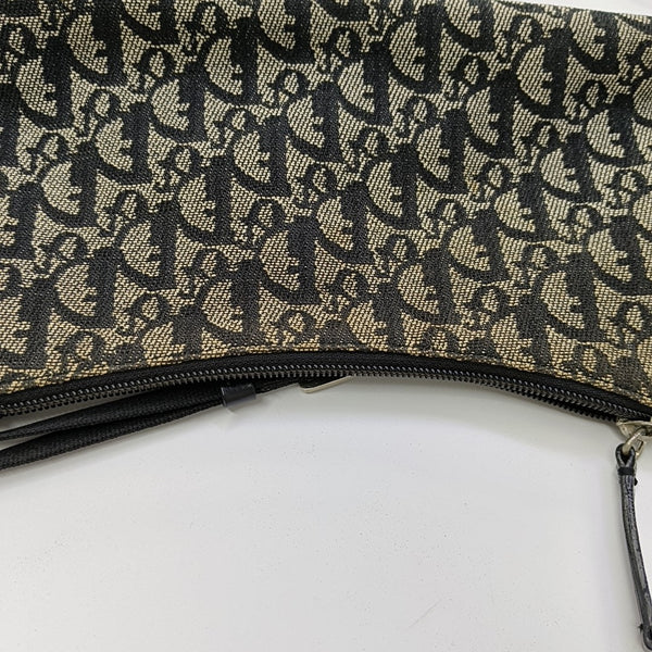 Oblique Canvas Top Handle Bag Black