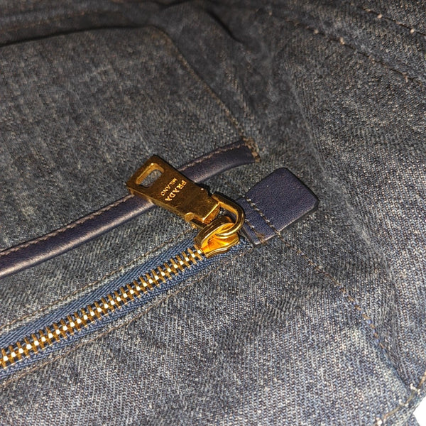 Denim Quilted Denim Blue