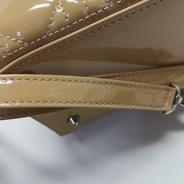 Lady Dior Medium Cannage Patent Leather Yellow