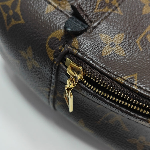 PALM SPRINGS Mini Monogram Coated Canvas Brown