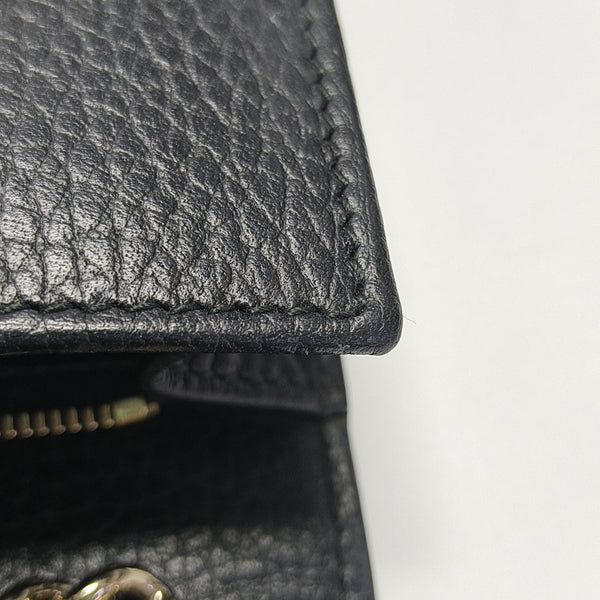 Interlocking G Small Calfskin Black