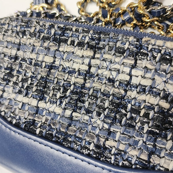 GABRIELLE Mini Quilted Calfskin Blue