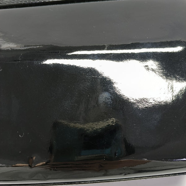 Leather Top Handle Bag Black