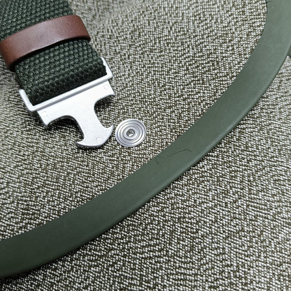 Fabric Crossbody Bag Green
