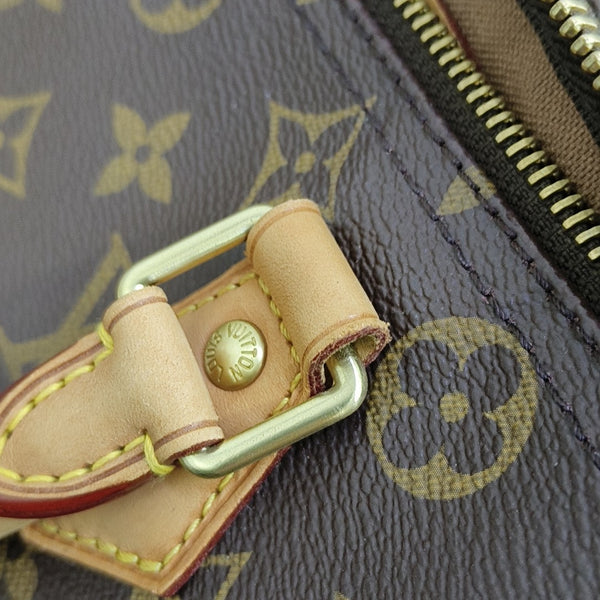 SPEEDY 30 Monogram Coated Canvas Brown
