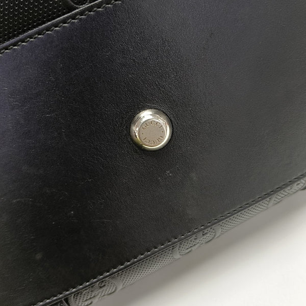 Monogram Calfskin Tote Bag Black