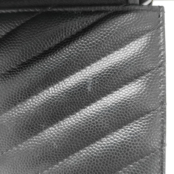 MONOGRAM WOC Chevron Calfskin Black
