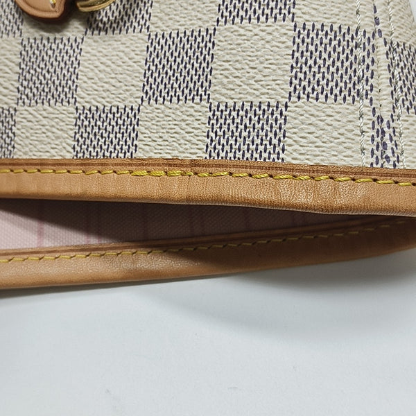 NEVERFULL MM Damier Azur Coated Canvas White
