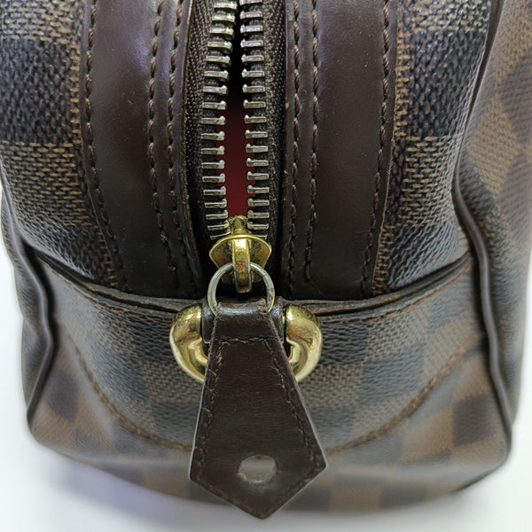 DUOMO Damier Ebene Coated Canvas Brown