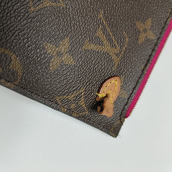 NEVERFULL MM Monogram Coated Canvas Brown