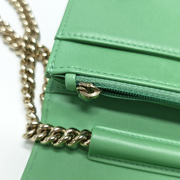 BOY CHANEL WOC Quilted Calfskin Green
