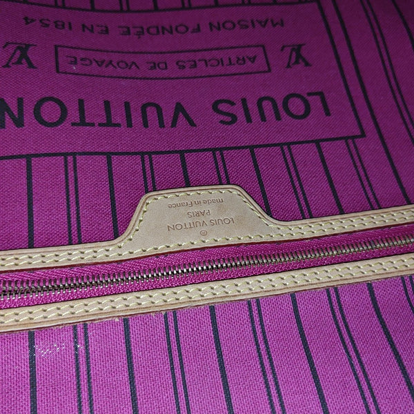 NEVERFULL MM Monogram Coated Canvas Brown