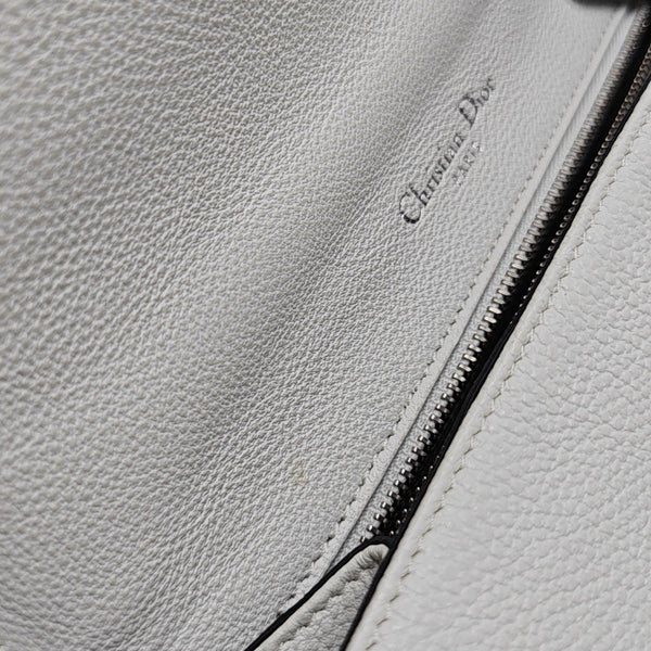 Diorama Small Cannage Calfskin White