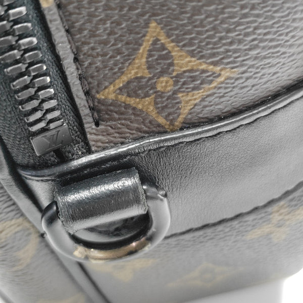S LOCK Monogram Coated Canvas Brown