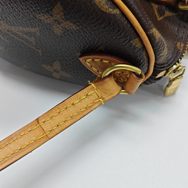 SPEEDY Nano Monogram Coated Canvas Brown