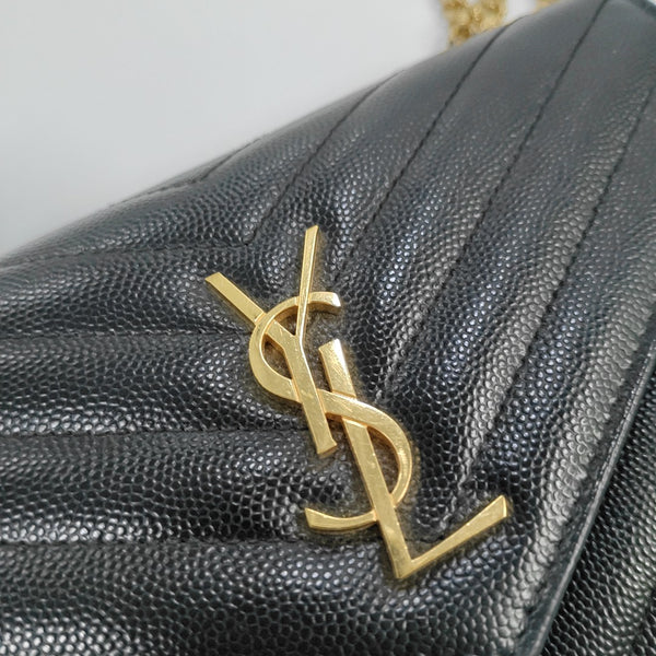 MONOGRAM WOC Chevron Calfskin Black