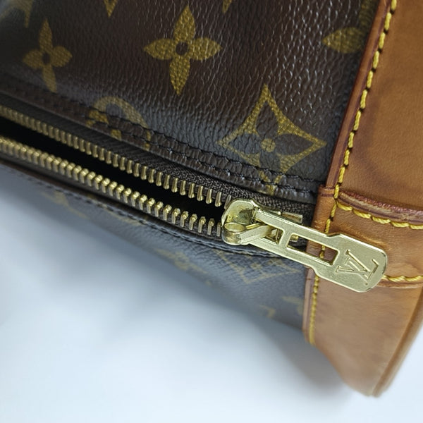 ALMA PM Monogram Coated Canvas Brown