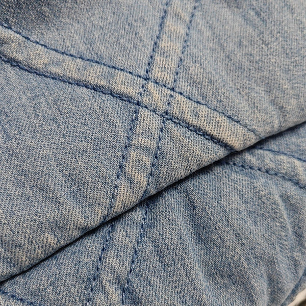 CHANEL 19 Small Quilted Canvas Blue