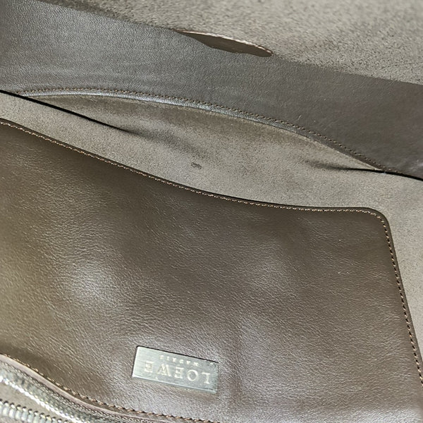 Lambskin Shoulder Bag Brown