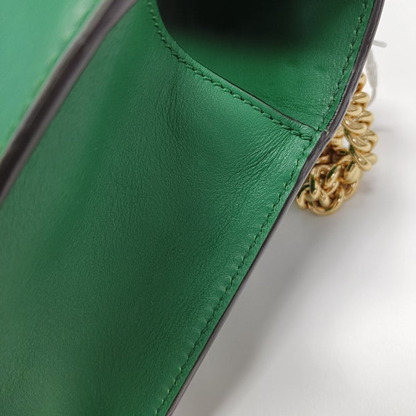 Padlock Small Calfskin Green