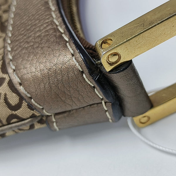 Monogram Canvas Top Handle Bag Beige