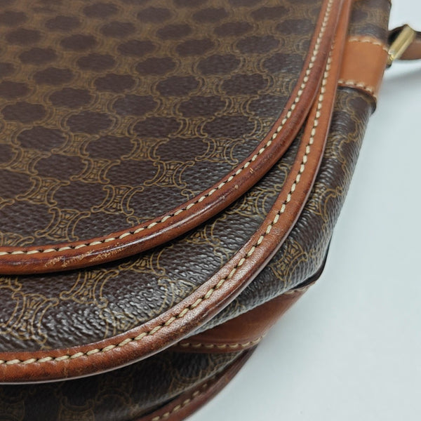 MACADAM CLUTCHES Coated Canvas Brown