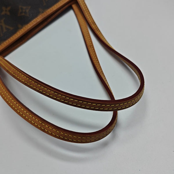 NEVERFULL MM Monogram Coated Canvas Brown