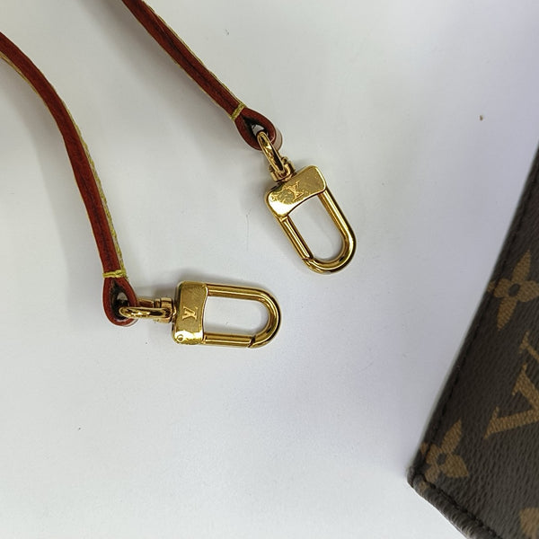SAC PLAT Mini Monogram Coated Canvas Brown