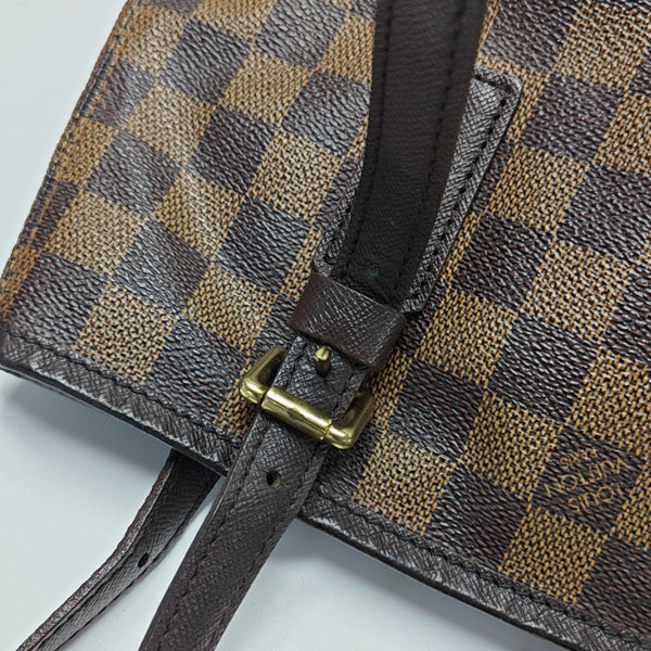 BUCKET PM Damier Ebene Coated Canvas Brown