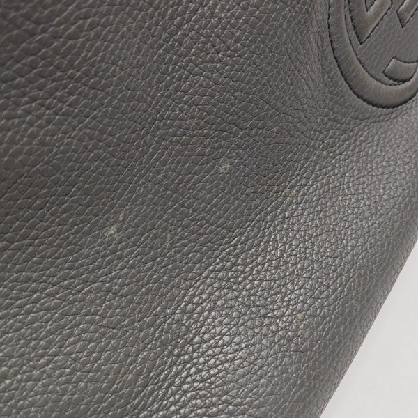Calfskin Crossbody Bag Gray
