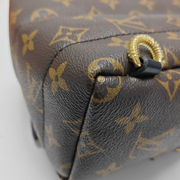 PALM SPRINGS Mini Monogram Coated Canvas Brown
