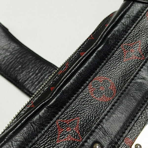 PETITE MALLE Monogram Coated Canvas Black