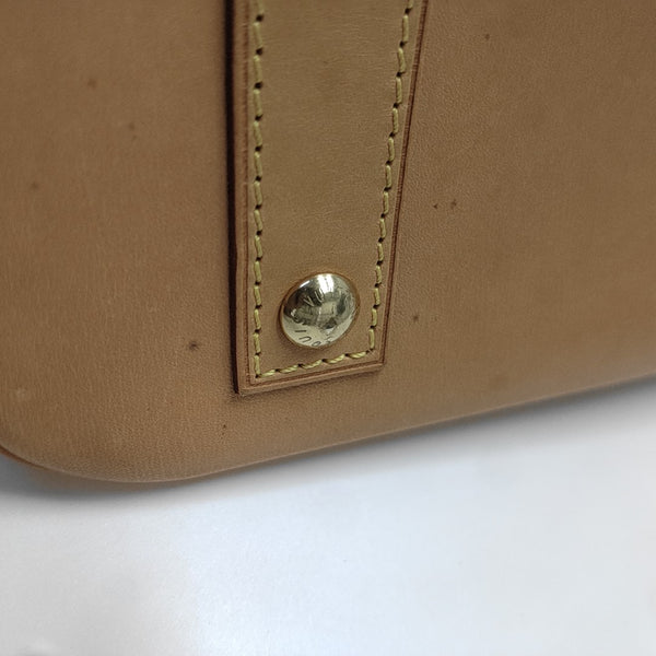 ALMA BB Monogram Coated Canvas Brown