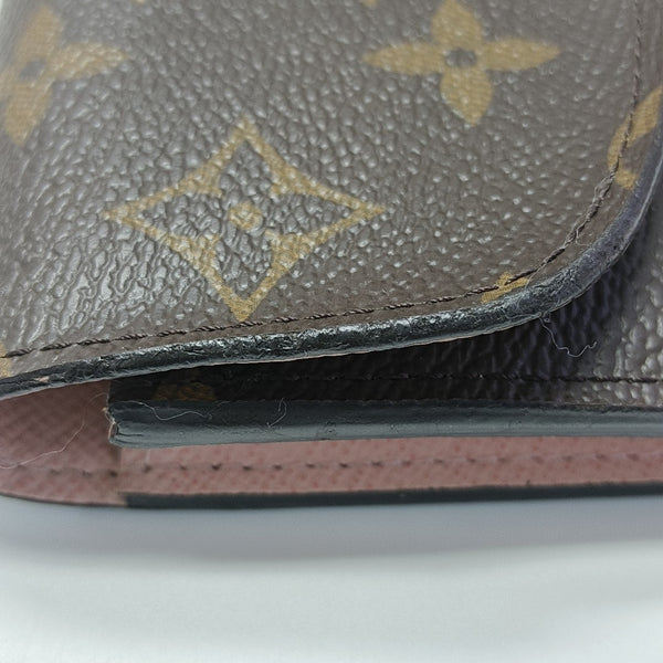 EMILIE Monogram Coated Canvas Brown Wallet
