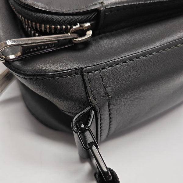 Calfskin Shoulder Bag Gray