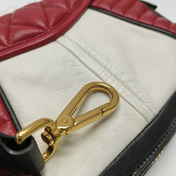 Quilted Lambskin Shoulder Bag Red