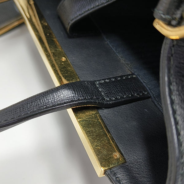 2 Jours Small Calfskin Black